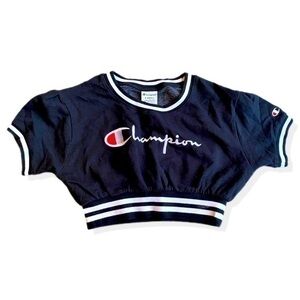 Champion short sleeve sweatshirt crop top